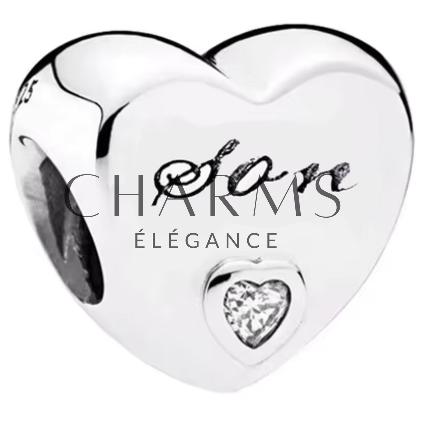 Charm Cœur Famille – 15 Designs au Choix - Charms Élégance