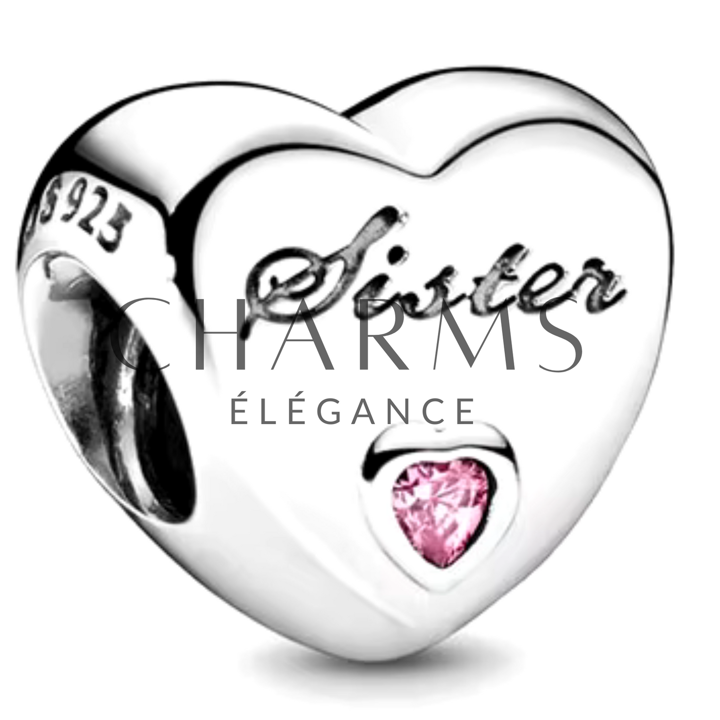 Charm Cœur Famille – 15 Designs au Choix - Charms Élégance