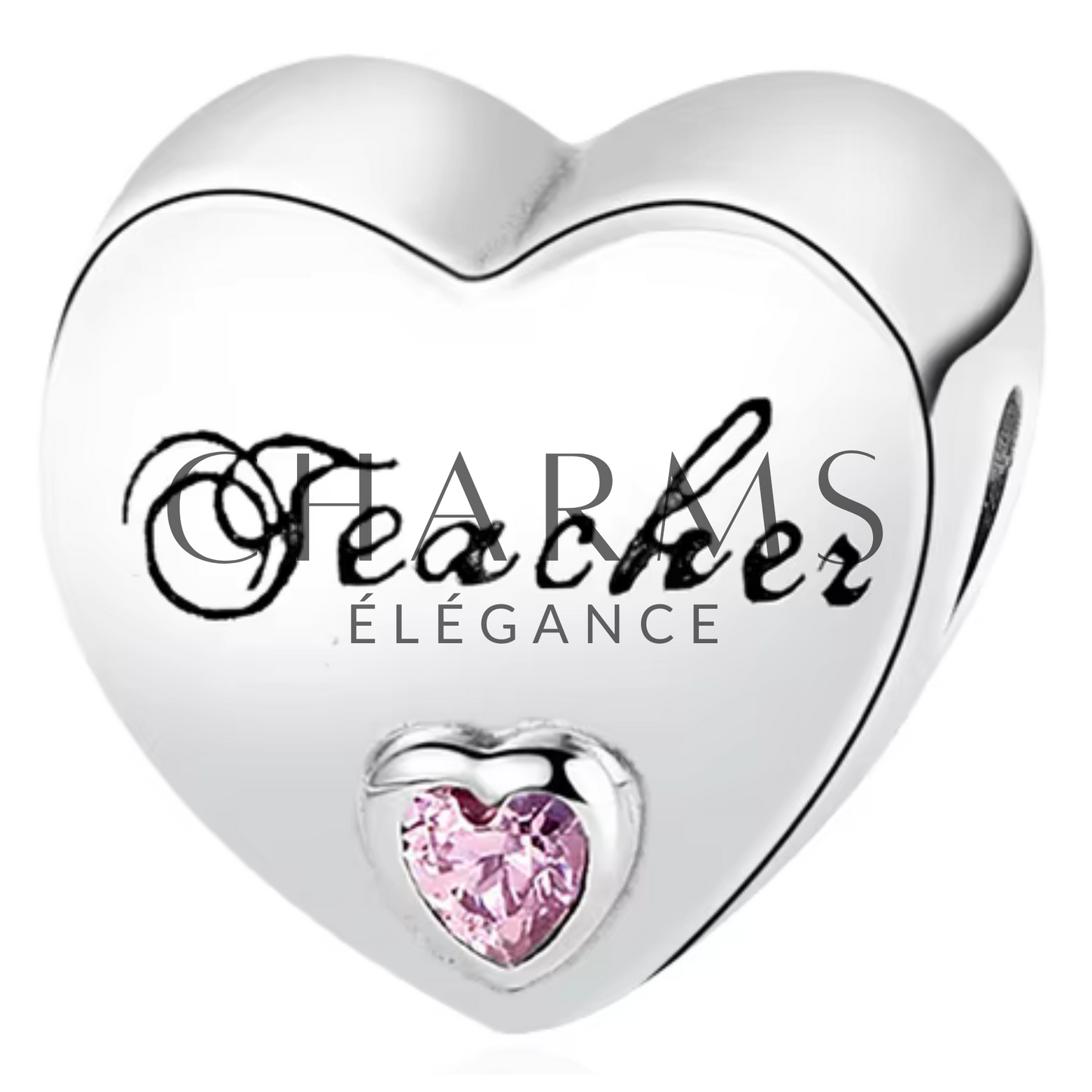 Charm Cœur Famille – 15 Designs au Choix - Charms Élégance