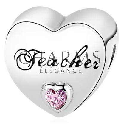 Charm Cœur Famille – 15 Designs au Choix - Charms Élégance
