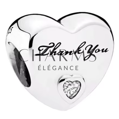 Charm Cœur Famille – 15 Designs au Choix - Charms Élégance