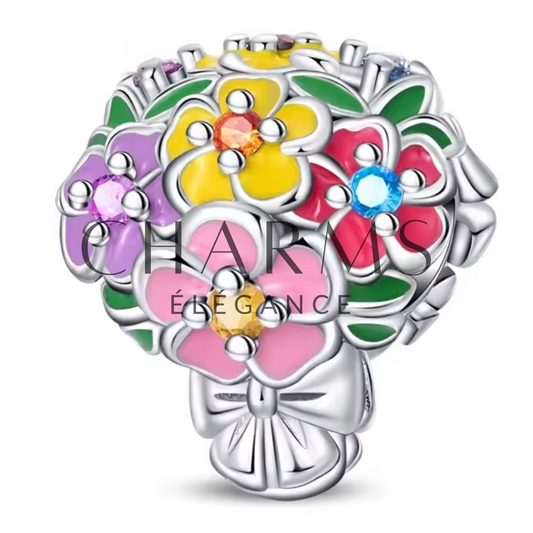 Charm Bouquet de Fleurs - Charms Élégance