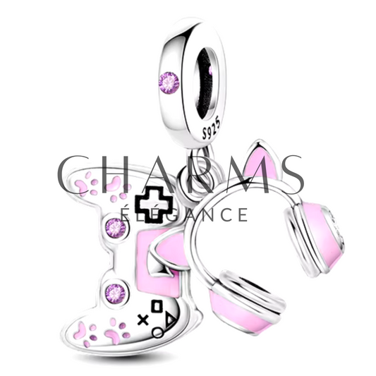Charm Casque et Manette de Jeux Vidéos - Charms Élégance