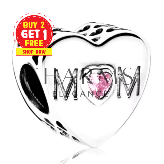 Charm Cœur Mom - Charms Élégance