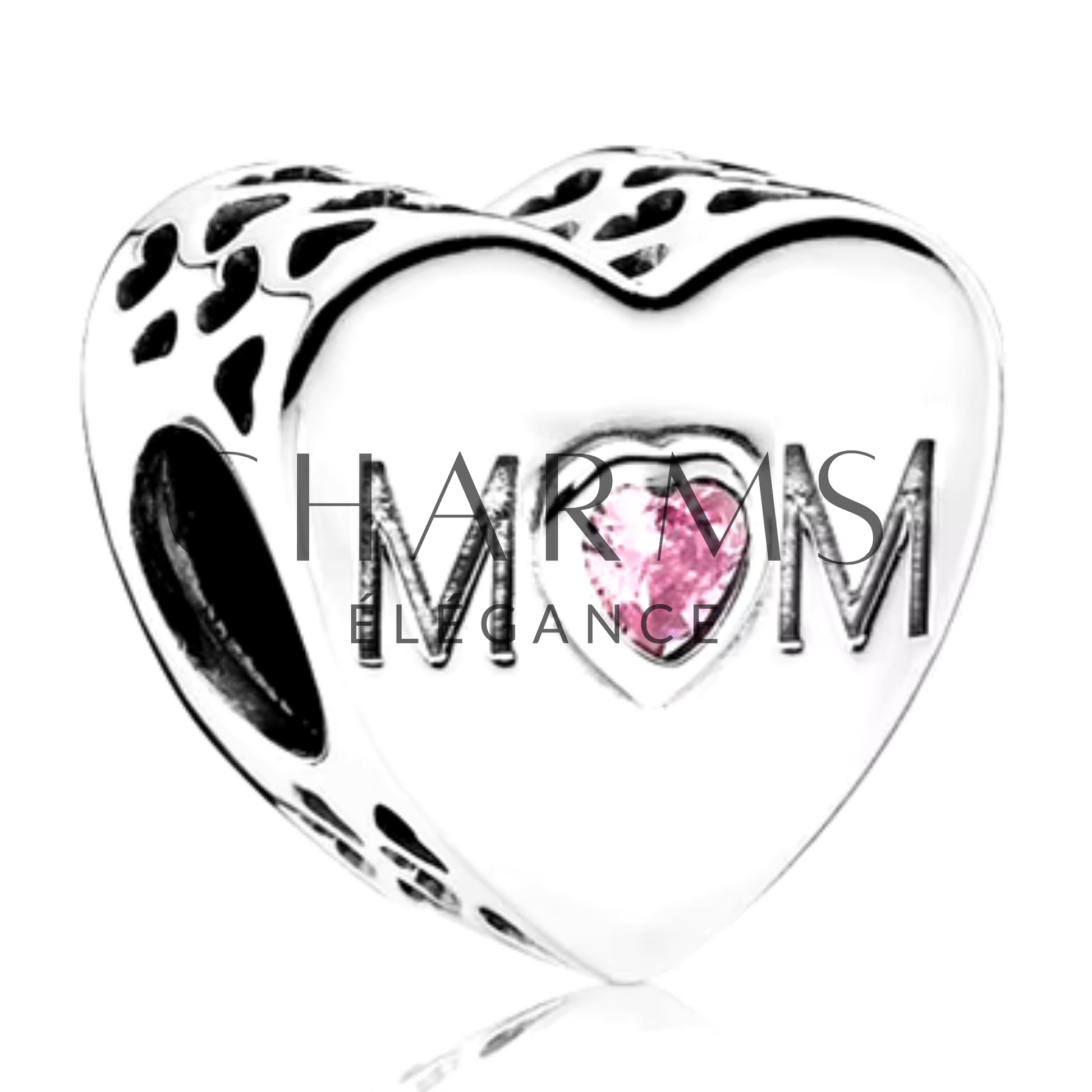 Charm Cœur Mom - Charms Élégance