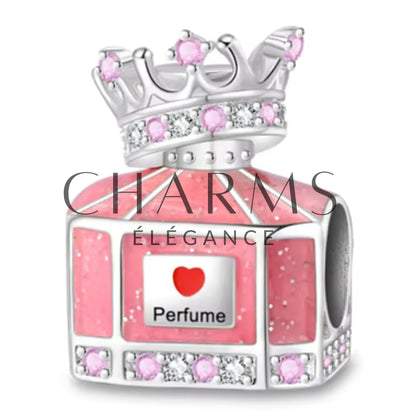 Charm - Parfum Rose avec Inscription "Love Perfume" - Charms Élégance