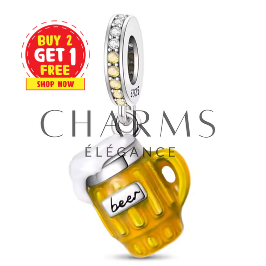 Charm Pinte de Bière – Célébration et Convivialité - Charms Élégance