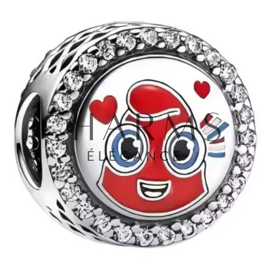 Charm Rond Jeux Olympiques 2024 avec la Phryge - Charms Élégance