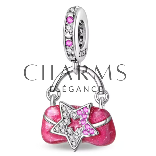 Charm Sac à Main Rose - Charms Élégance