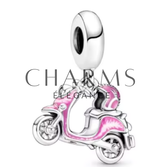 Charm Scooter Rose - Charms Élégance