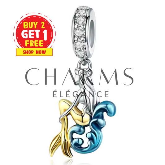 Charm Sirène sur la Vague – Évasion et Mystère - Charms Élégance