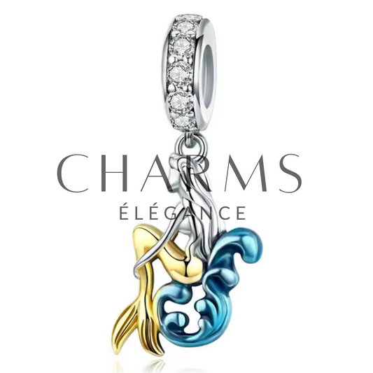 Charm Sirène sur la Vague – Évasion et Mystère - Charms Élégance