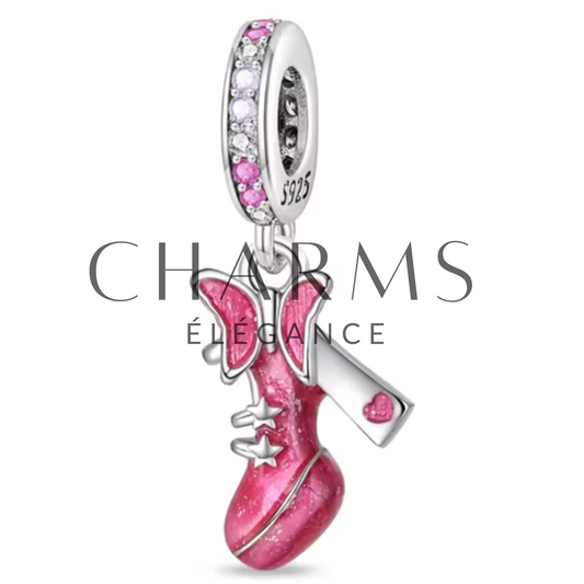 Charm Talon  Rose - Charms Élégance