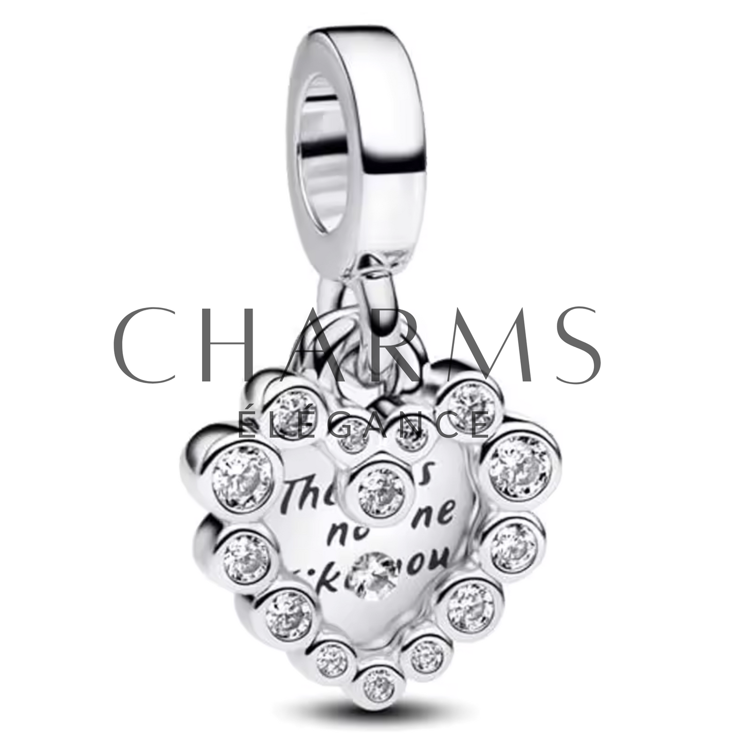 Charm Double Cœur | Argent ou Doré - Charms Élégance