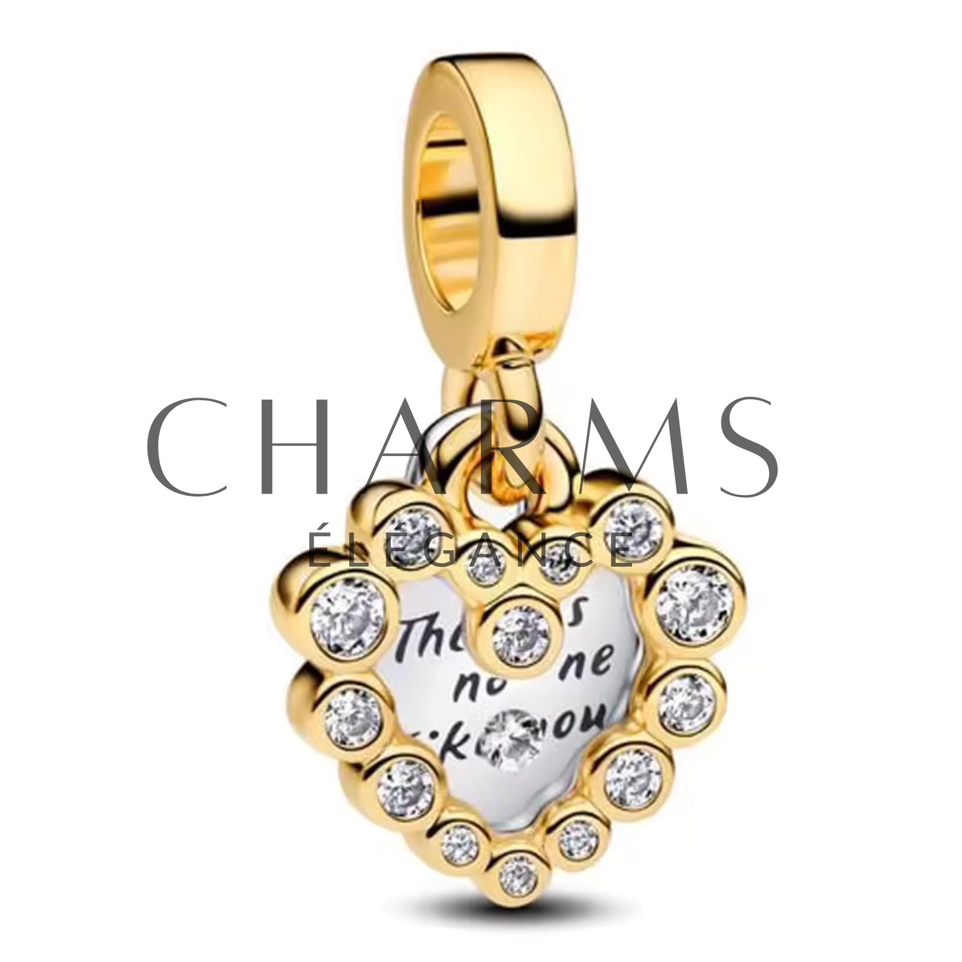 Charm Double Cœur | Argent ou Doré - Charms Élégance