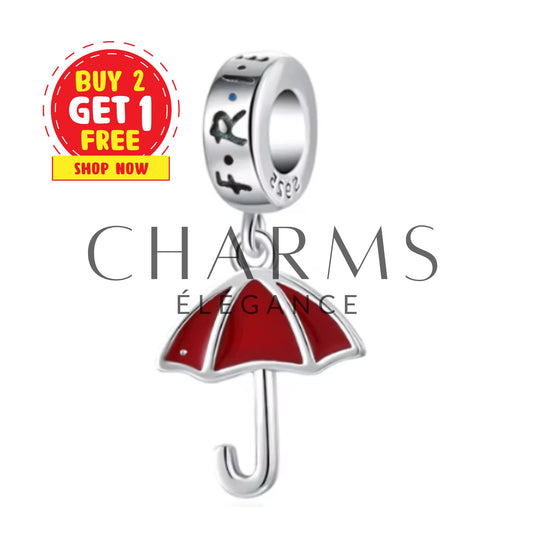 Charm Pendentif - Parapluie Rouge | Friends - Charms Élégance