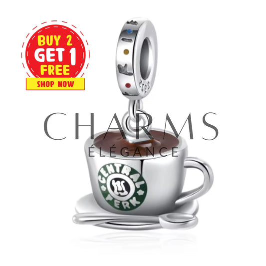 Charm Pendentif - Tasse Central Perk avec cuillère | Friends - Charms Élégance