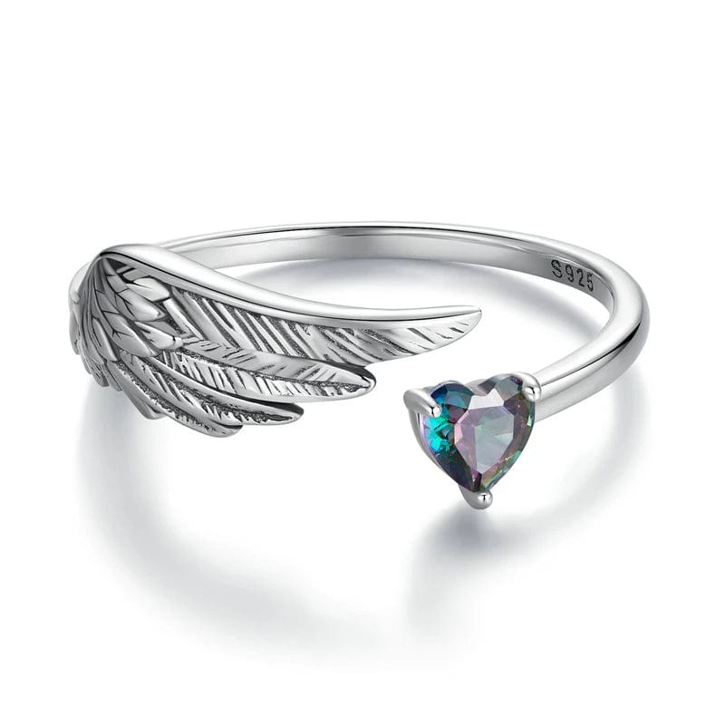 Bague - Aile Protectrice et Cœur