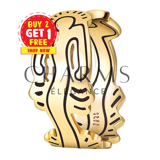 Bague Dorée Keith Haring – Art et Élégance Urbaine - Charms Élégance