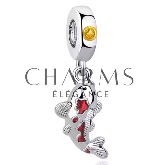Charm Carpe Koi – Symbole de Chance et de Persévérance - Charms Élégance