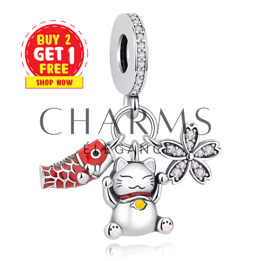 Charm Chat Porte-Bonheur – Symbole de Prospérité et de Joie - Charms Élégance