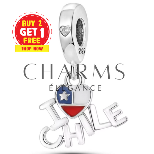 Charm "I Love Chile" - Charms Élégance
