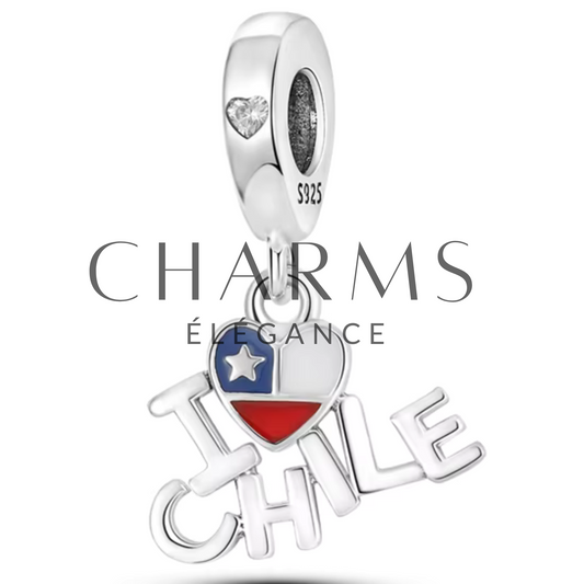 Charm "I Love Chile" - Charms Élégance